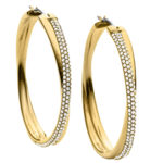 MK Golden Hoop Earrings