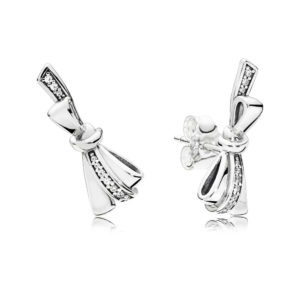 PANDORA 297234CZ Brilliant Bows Stud Earrings